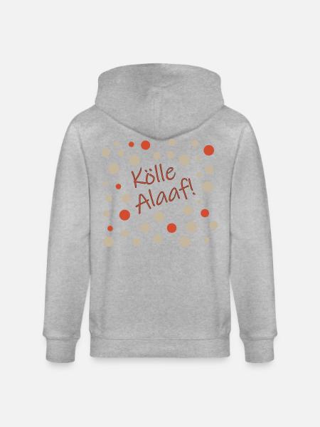 Kölle Alaaf - Stanley/Stella Unisex Bio-Kapuzenjacke CULTIVATOR - Grau meliert