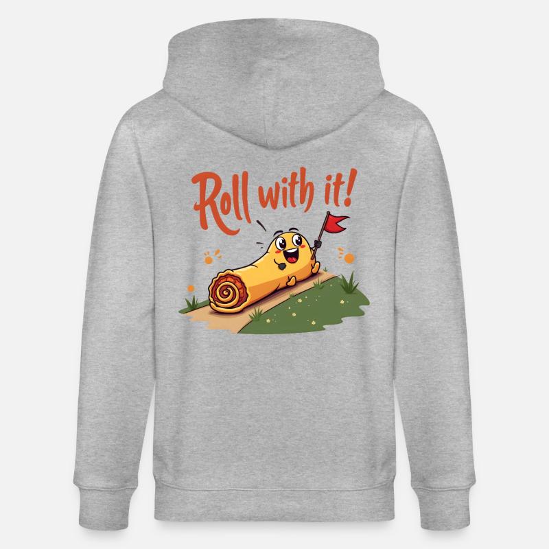 Roll With It Egg Roll - Stanley/Stella Unisex Bio-Kapuzenjacke CULTIVATOR  - Grau meliert