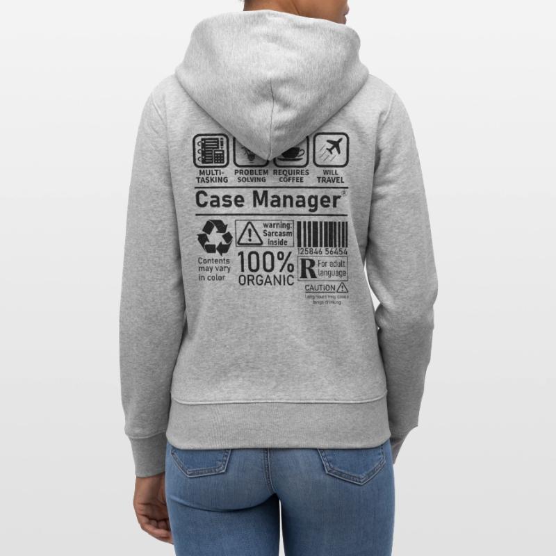 Case Manager multi tasking problem solving require Stanley/Stella CULTIVATOR  Unisex Organic Hooded Jacket