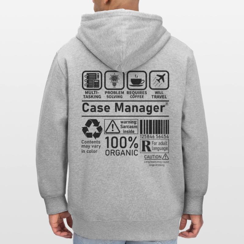 Case Manager multi tasking problem solving require Stanley/Stella CULTIVATOR  Unisex Organic Hooded Jacket