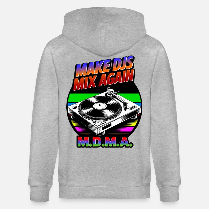 Make DJs mix again! - Stanley/Stella Unisex Bio-Kapuzenjacke CULTIVATOR  - Grau meliert