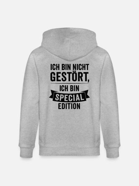 I'm Special Edition - Stanley/Stella CULTIVATOR Unisex Organic Hooded Jacket - heather grey