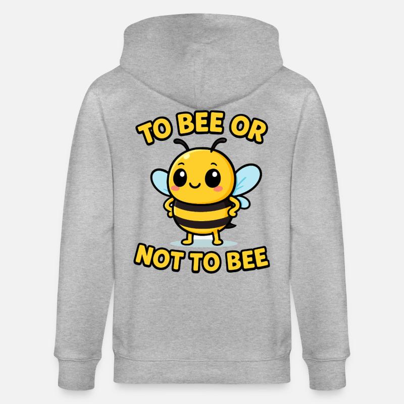Biene oder nicht Biene - Stanley/Stella Unisex Bio-Kapuzenjacke CULTIVATOR  - Grau meliert