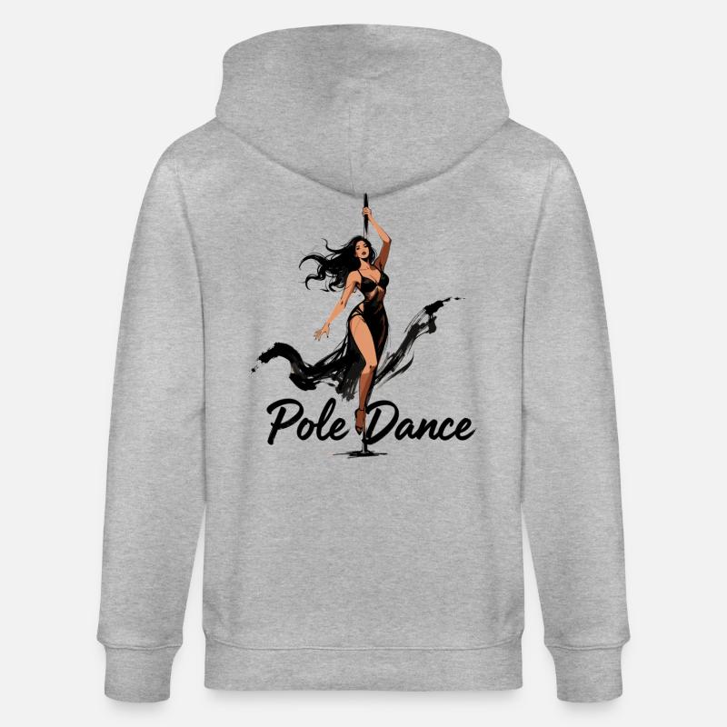 Pole Dance Poledancerin ästhetisch Geschenk - Stanley/Stella Unisex Bio-Kapuzenjacke CULTIVATOR  - Grau meliert