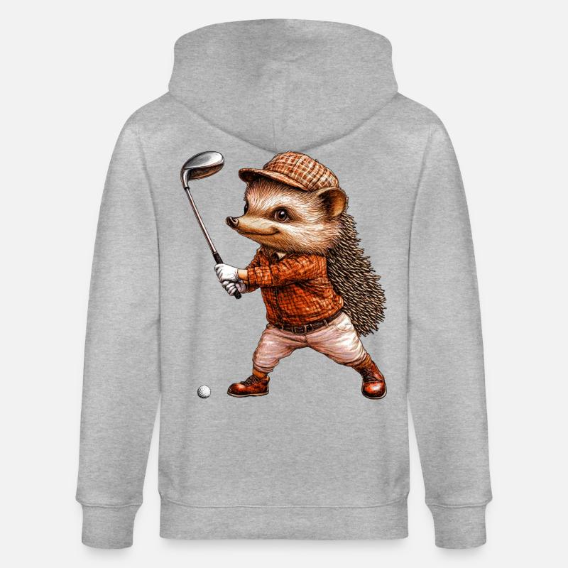 Golf du hérisson - Veste à capuche bio CULTIVATOR Stanley/Stella Unisexe - gris chiné