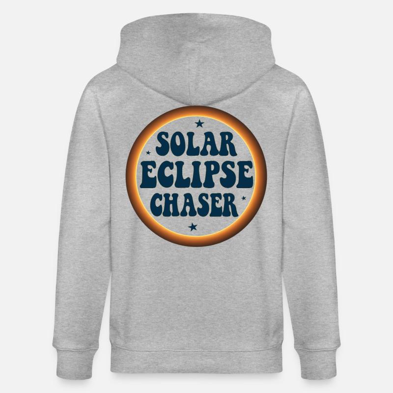Solar eclipse chaser - Stanley/Stella Unisex Bio-Kapuzenjacke CULTIVATOR  - Grau meliert