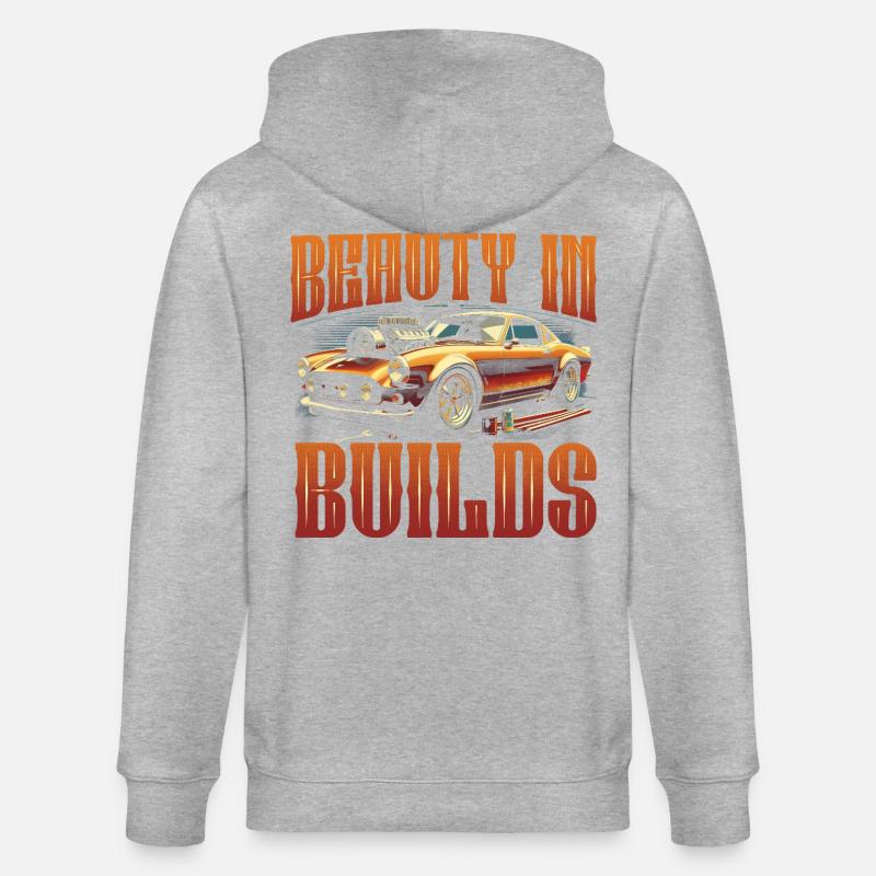 Restauration automobile beauté dans les constructions - Veste à capuche bio CULTIVATOR Stanley/Stella Unisexe - gris chiné