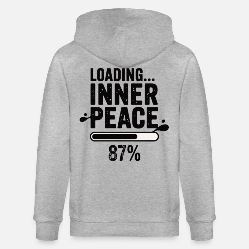 Loading Inner Peace 87 Prozent - Stanley/Stella Unisex Bio-Kapuzenjacke CULTIVATOR  - Grau meliert