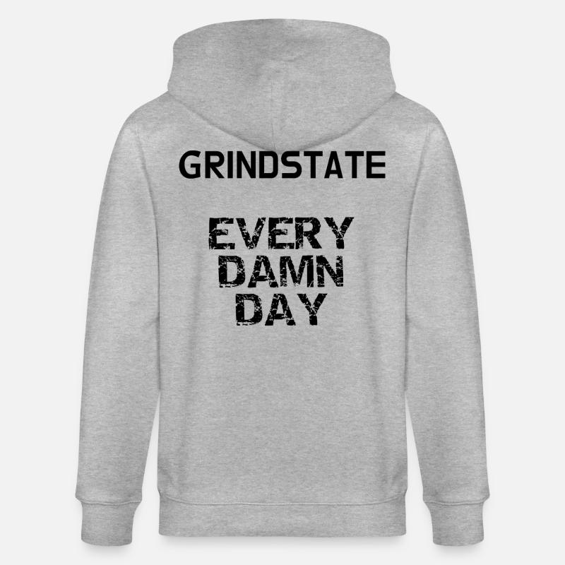 GRINDSTATE - Veste à capuche bio CULTIVATOR Stanley/Stella Unisexe - gris chiné