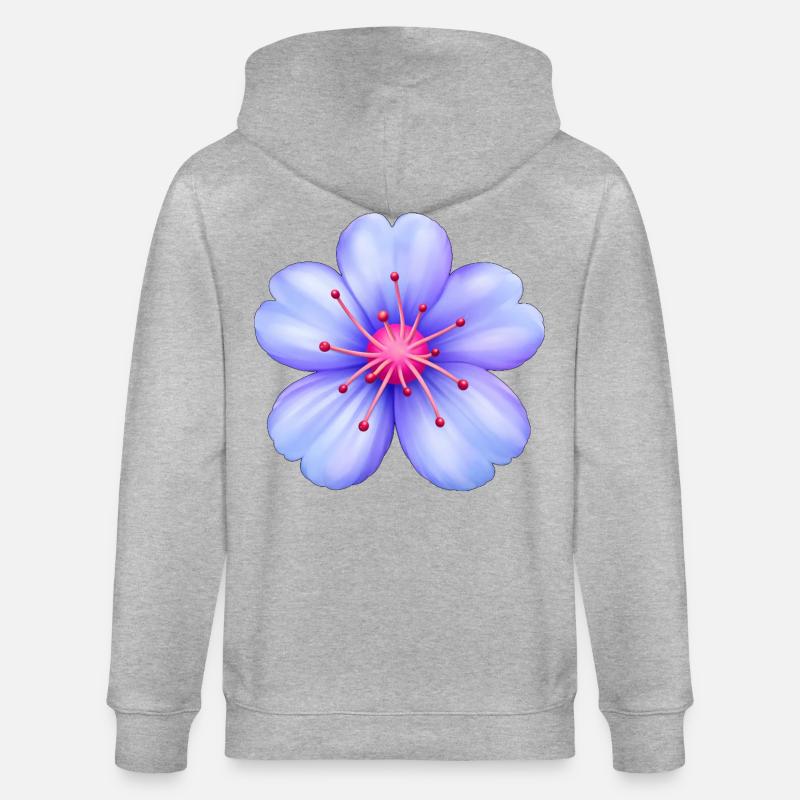 blomma_merch - Veste à capuche bio CULTIVATOR Stanley/Stella Unisexe - gris chiné