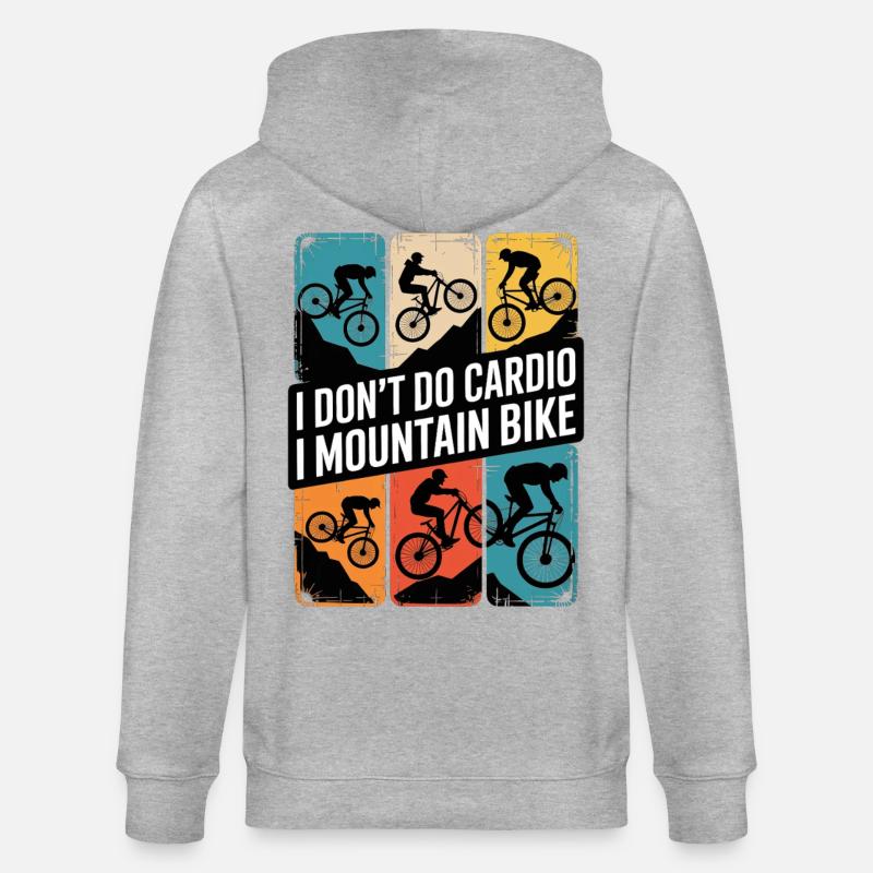 VTT, Descente, Action du cyclisme - Veste à capuche bio CULTIVATOR Stanley/Stella Unisexe - gris chiné