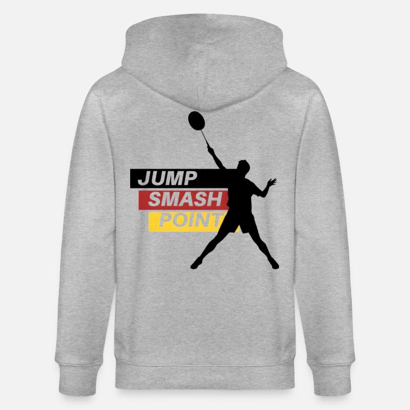 Point de smash de saut - Veste à capuche bio CULTIVATOR Stanley/Stella Unisexe - gris chiné