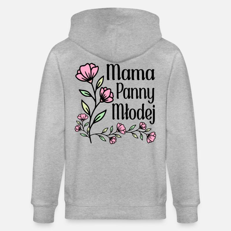 Mutter der Braut - Stanley/Stella Unisex Bio-Kapuzenjacke CULTIVATOR - Grau meliert