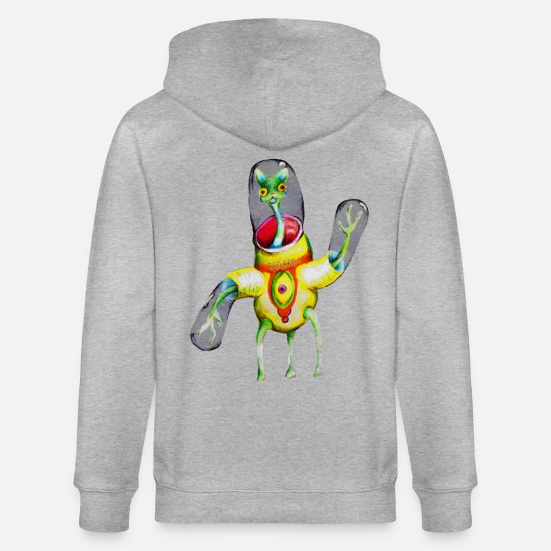 Jumpee - Veste à capuche bio CULTIVATOR Stanley/Stella Unisexe - gris chiné