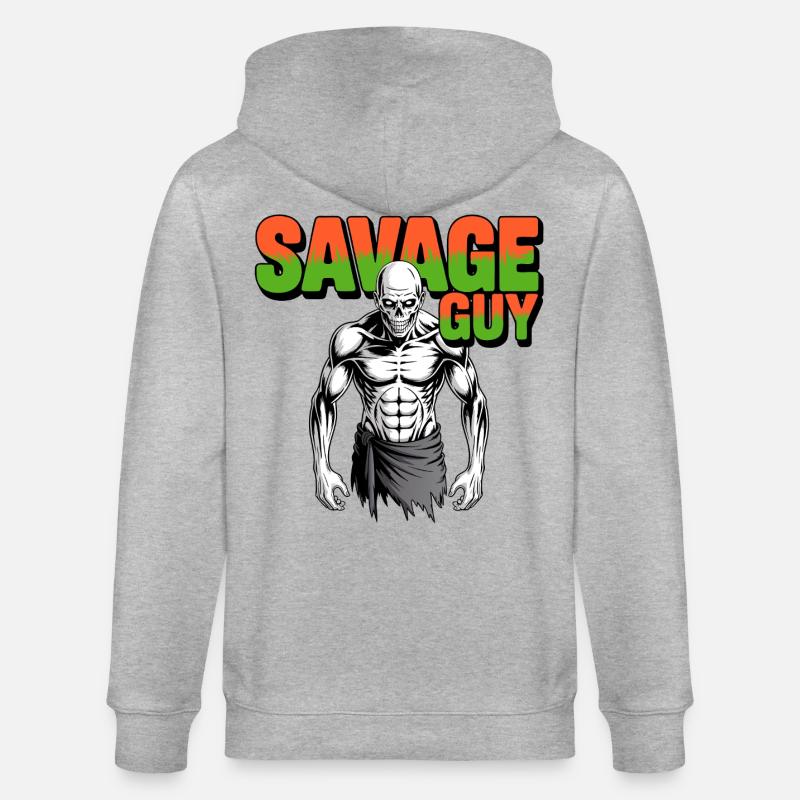 Sauvage - Veste à capuche bio CULTIVATOR Stanley/Stella Unisexe - gris chiné
