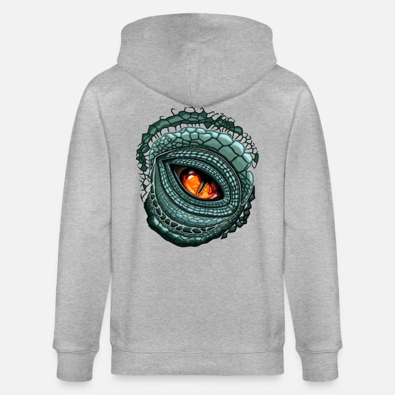 Prédateur Oculaire Primal - Veste à capuche bio CULTIVATOR Stanley/Stella Unisexe - gris chiné
