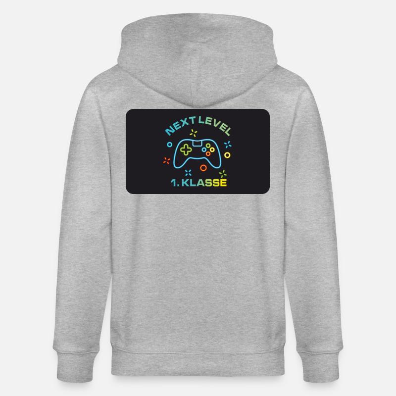 Game Controller - Next Level 1st Class - Stanley/Stella CULTIVATOR  Unisex Organic Hooded Jacket - heather grey