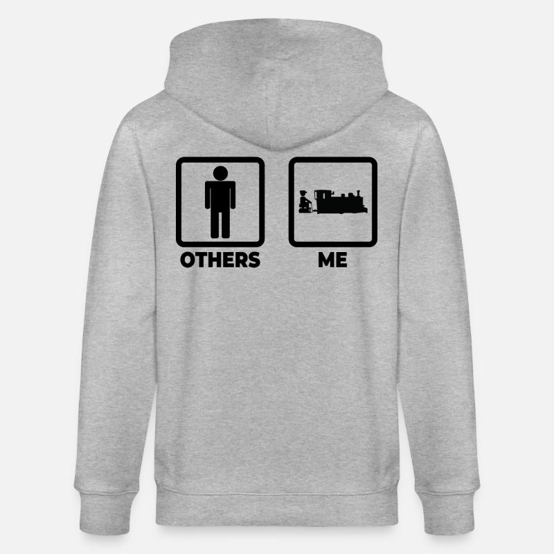 Leben eines Eisenbahners - Stanley/Stella Unisex Bio-Kapuzenjacke CULTIVATOR  - Grau meliert