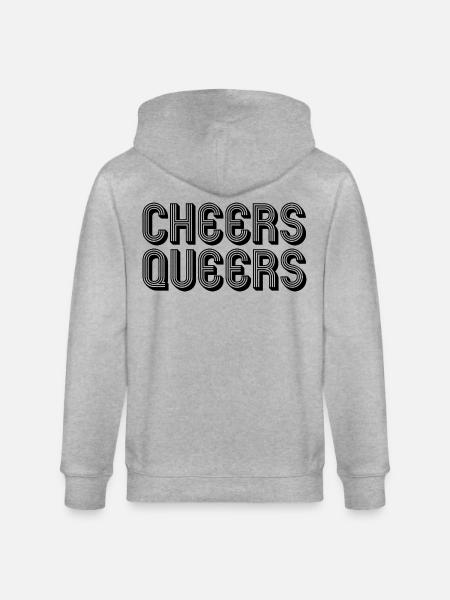 Cheers Queers LGBTQ queer - Stanley/Stella Unisex Bio-Kapuzenjacke CULTIVATOR  - Grau meliert