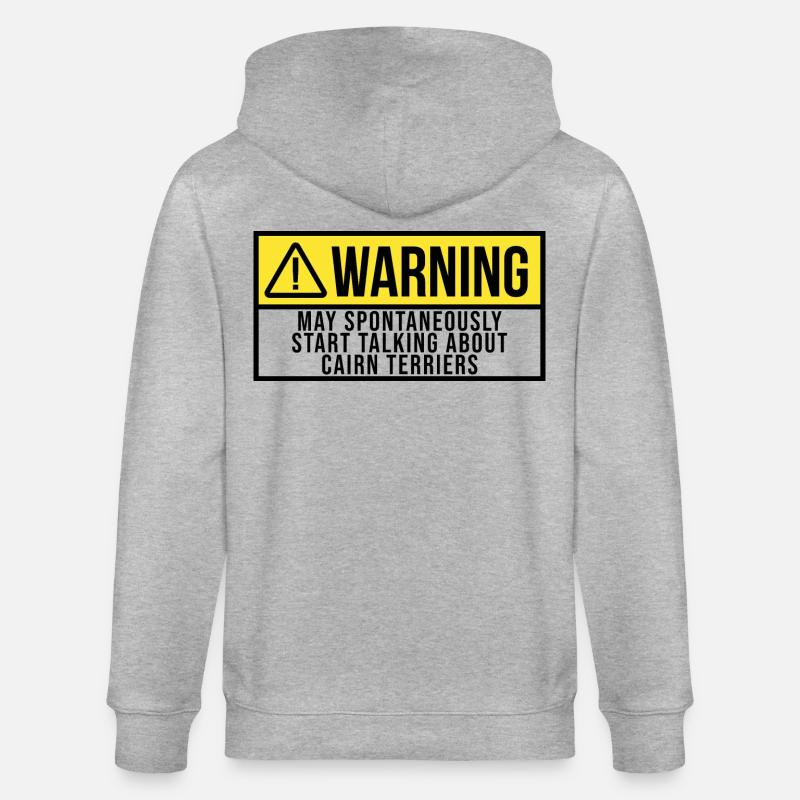 Cairn terrier - Veste à capuche bio CULTIVATOR Stanley/Stella Unisexe - gris chiné