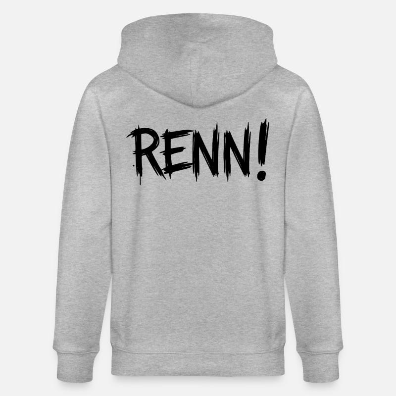 Courir! (Course, course, jogging, coureur) - Veste à capuche bio CULTIVATOR Stanley/Stella Unisexe - gris chiné