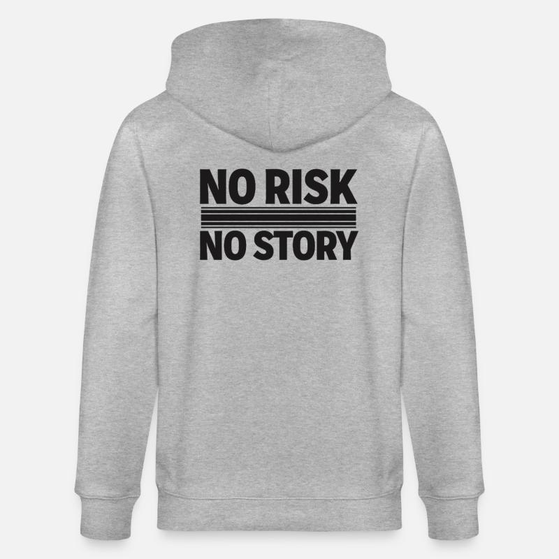 AUCUN RISQUE SANS HISTOIRE Déclaration d’aventure - Veste à capuche bio CULTIVATOR Stanley/Stella Unisexe - gris chiné