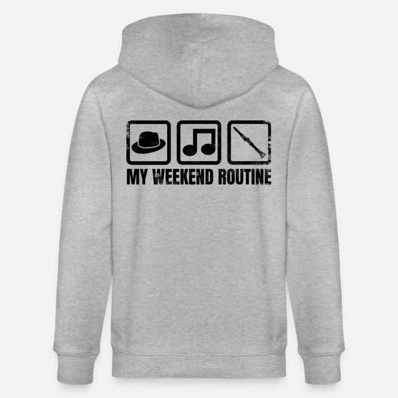 Ma routine du week-end - Veste à capuche bio CULTIVATOR Stanley/Stella Unisexe - gris chiné