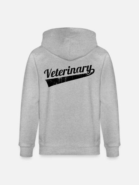 Veterinarian - Stanley/Stella CULTIVATOR  Unisex Organic Hooded Jacket - heather grey