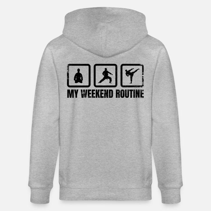 Ma routine du week-end - Veste à capuche bio CULTIVATOR Stanley/Stella Unisexe - gris chiné