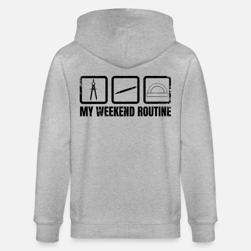 Ma routine du week-end - Veste à capuche bio CULTIVATOR Stanley/Stella Unisexe - gris chiné