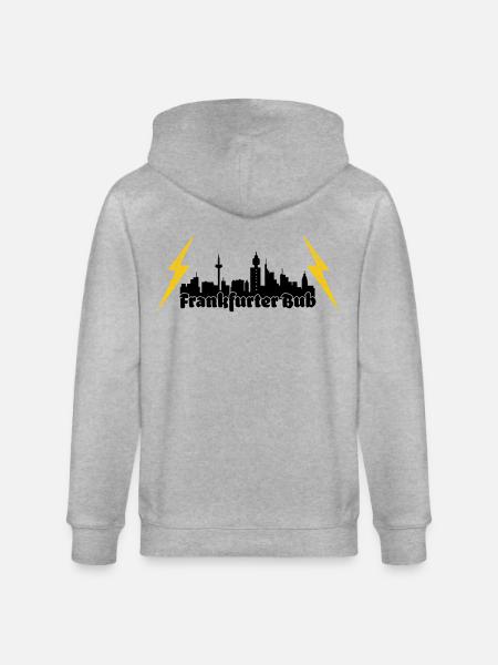 Frankfurter Bub ffm skyline - Stanley/Stella Unisex Bio-Kapuzenjacke CULTIVATOR - Grau meliert