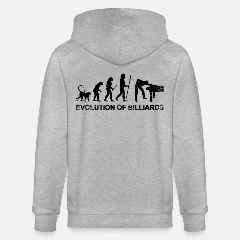 Billard Evolution - Veste à capuche bio CULTIVATOR Stanley/Stella Unisexe - gris chiné