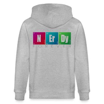 NERDY forever - NERDY Elements - Veste à capuche bio CULTIVATOR Stanley/Stella Unisexe - gris chiné - Dos - Luana (180cm)