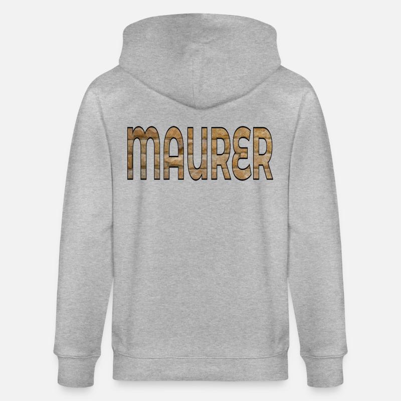 BRIQUES DE CONSTRUCTION DE MAÇONS - Veste à capuche bio CULTIVATOR Stanley/Stella Unisexe - gris chiné