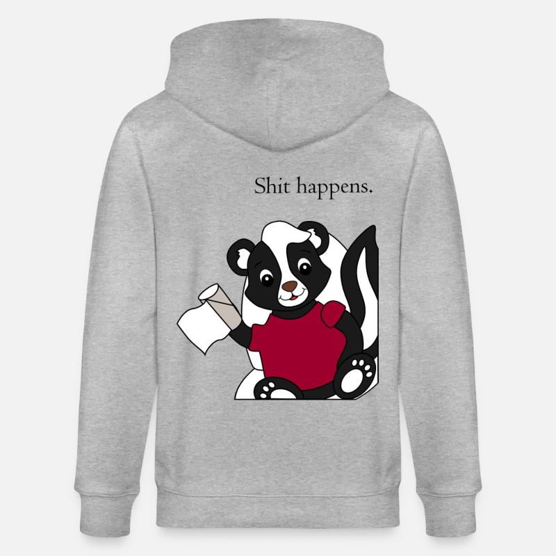 Skunk Pixie Shit arrive - Veste à capuche bio CULTIVATOR Stanley/Stella Unisexe - gris chiné