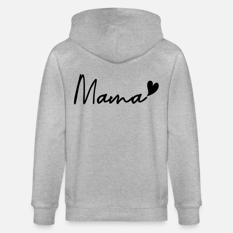 mama - Stanley/Stella CULTIVATOR  Unisex Organic Hooded Jacket - heather grey