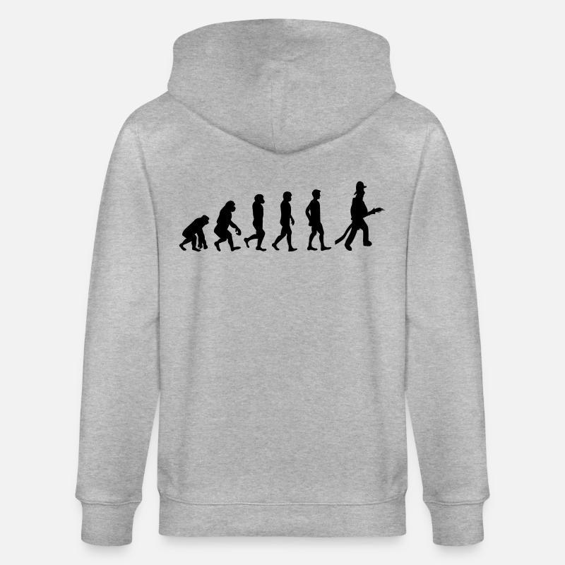 Évolution de l’incendie - Veste à capuche bio CULTIVATOR Stanley/Stella Unisexe - gris chiné