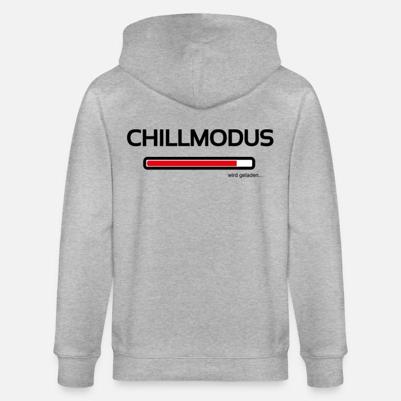 Chillmodus - heute wird nur noch ausgeruht - Stanley/Stella Unisex Bio-Kapuzenjacke CULTIVATOR  - Grau meliert