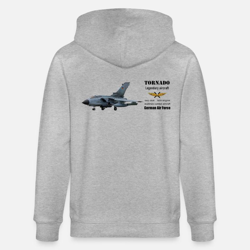 Tornado - Stanley/Stella CULTIVATOR  Unisex Organic Hooded Jacket - heather grey