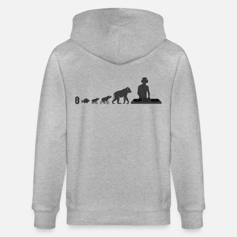 Évolution vers le DJ - Veste à capuche bio CULTIVATOR Stanley/Stella Unisexe - gris chiné