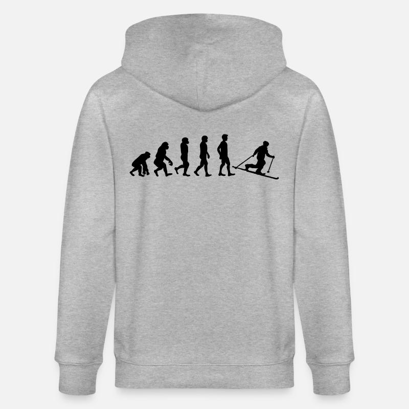 Evolution Telemark - Stanley/Stella Unisex Bio-Kapuzenjacke CULTIVATOR  - Grau meliert
