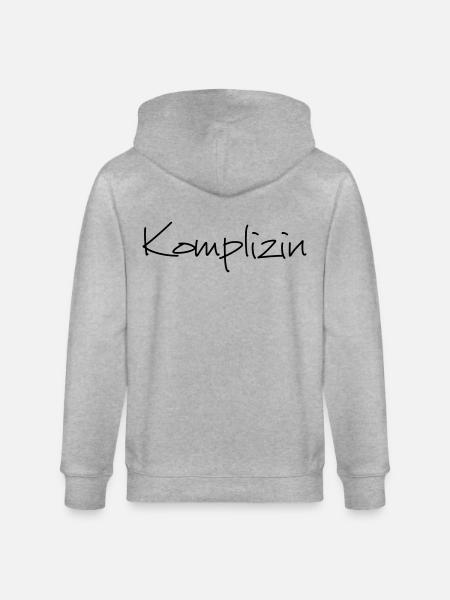 Komplizin Junggesellenabschied Freundin - Stanley/Stella Unisex Bio-Kapuzenjacke CULTIVATOR - Grau meliert