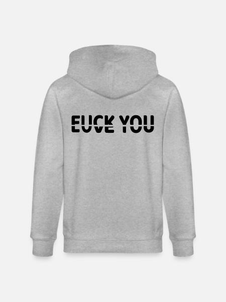 Ob ich dich liebe oder nicht # - Stanley/Stella Unisex Bio-Kapuzenjacke CULTIVATOR - Grau meliert