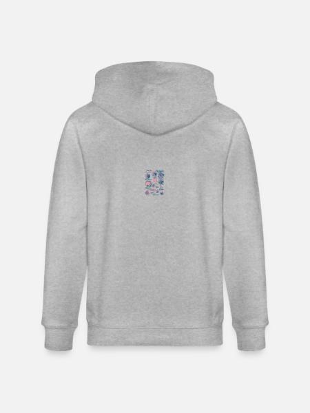 Garden Vegetables Collection - Stanley/Stella CULTIVATOR Unisex Organic Hooded Jacket - heather grey