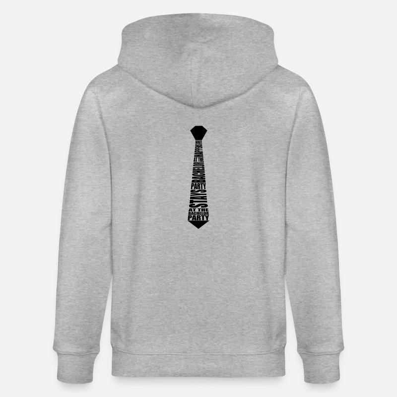 Cravate baccalauréat - Veste à capuche bio CULTIVATOR Stanley/Stella Unisexe - gris chiné