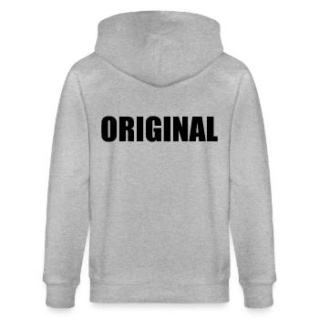 Original - Stanley/Stella CULTIVATOR  Unisex Organic Hooded Jacket - heather grey - Back - Luana (180cm)