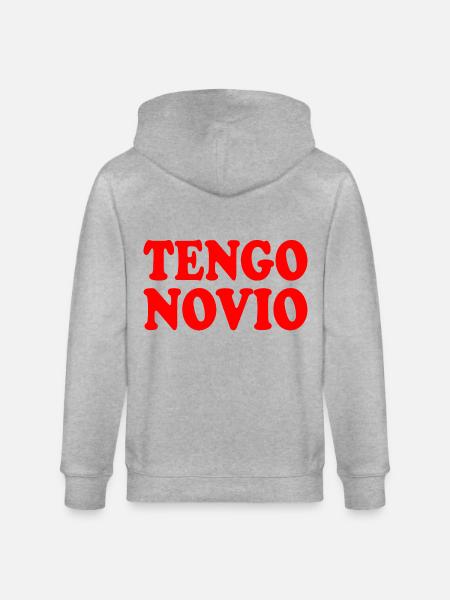 I have a boyfriend - Stanley/Stella CULTIVATOR Unisex Organic Hooded Jacket - heather grey