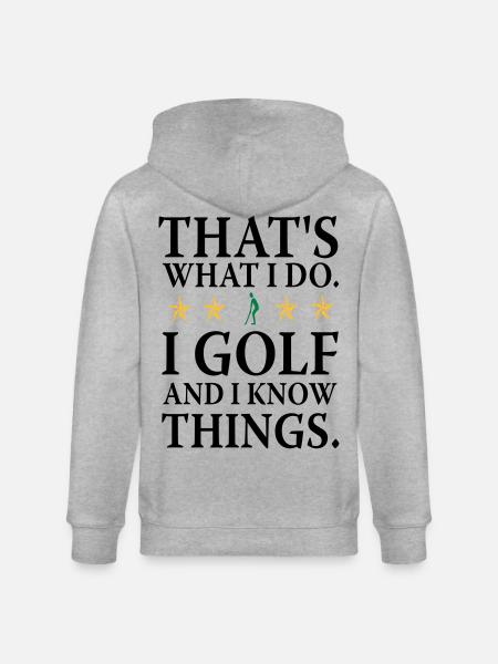 Ich do Golf - Stanley/Stella CULTIVATOR  Unisex Organic Hooded Jacket - heather grey