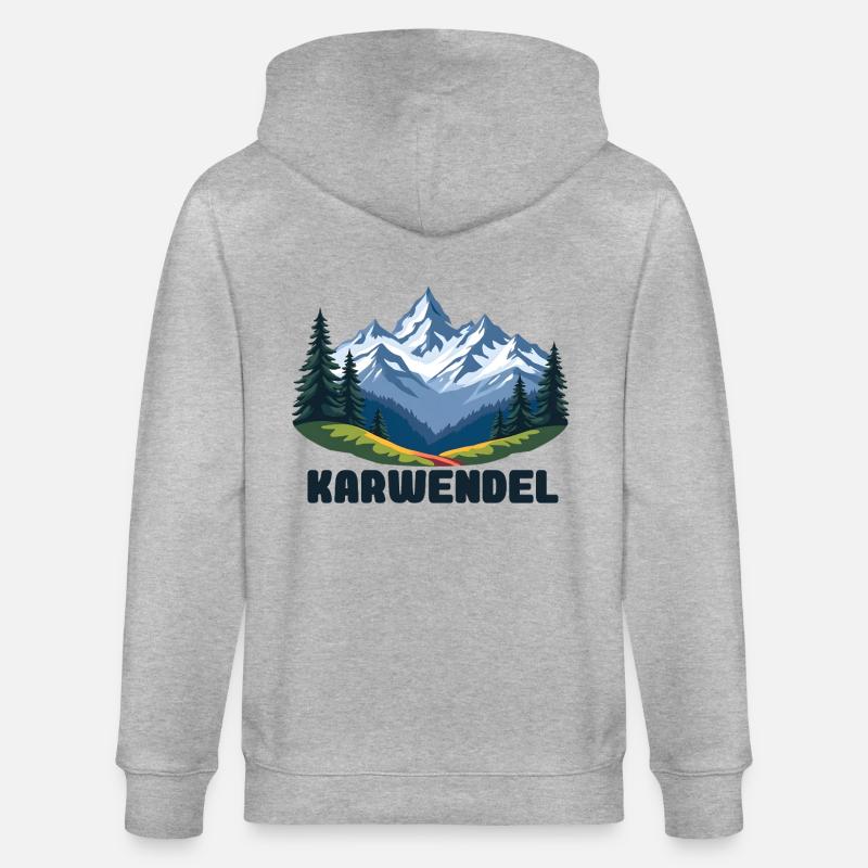 Karwendel - Veste à capuche bio CULTIVATOR Stanley/Stella Unisexe - gris chiné