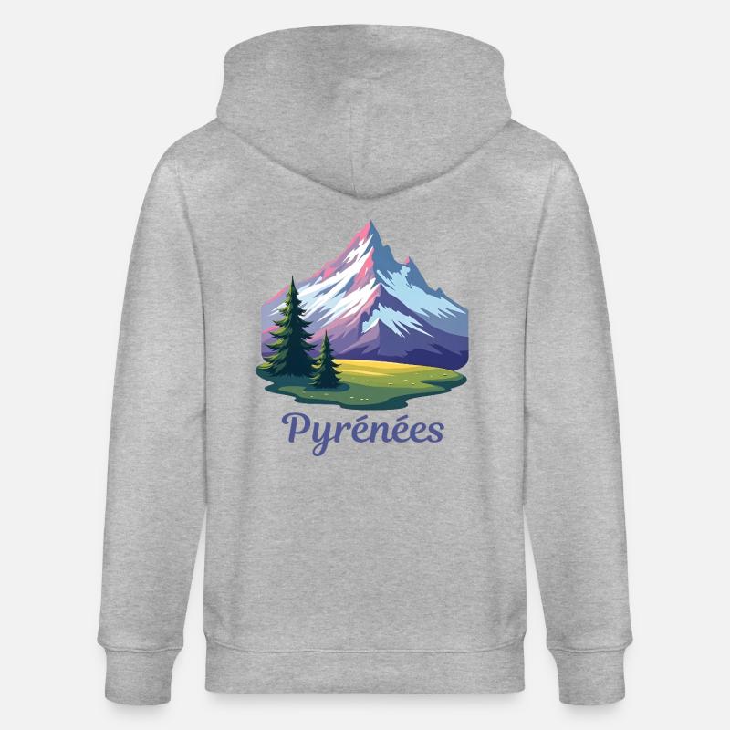 Pyrénées Pyrénées - Veste à capuche bio CULTIVATOR Stanley/Stella Unisexe - gris chiné